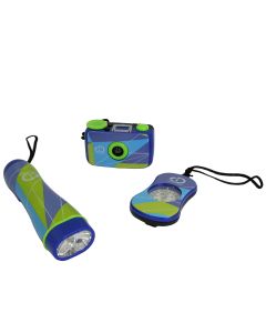 Discovery Kids 3-Piece Adventure Kit with Compass, Flashlight, and Binocular